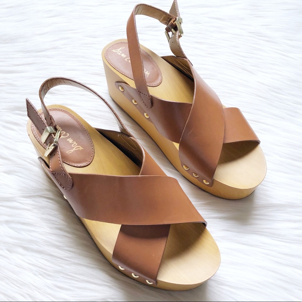 Sam Edelman Bentlee Platform Wedge Sandal in Brown - Picture 2 of 7
